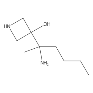 3-(2-Aminohexan-2-yl)azetidin-3-ol结构式