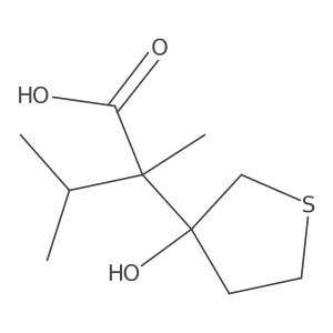 2-(3-Hydroxythiolan-3-yl)-2,3-dimethylbutanoic acid结构式