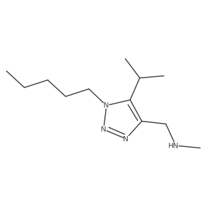 methyl({[1-pentyl-5-(propan-2-yl)-1H-1,2,3-triazol-4-yl]methyl})amine结构式