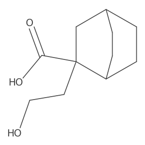 2-(2-Hydroxyethyl)bicyclo[2.2.2]octane-2-carboxylic acid结构式