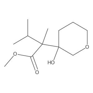 Methyl 2-(3-hydroxyoxan-3-yl)-2,3-dimethylbutanoate结构式