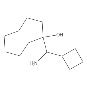 1-[Amino(cyclobutyl)methyl]cyclooctan-1-ol结构式