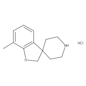 7-Methyl-2H-spiro[1-benzofuran-3,4'-piperidine]hydrochloride Structure