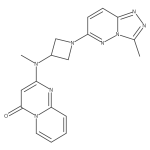 2-[methyl(1-{3-methyl-[1,2,4]triazolo[4,3-b]pyridazin-6-yl}azetidin-3-yl)amino]-4H-pyrido[1,2-a]pyrimidin-4-one Structure