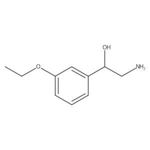 (1R)-2-amino-1-(3-ethoxyphenyl)ethan-1-ol结构式