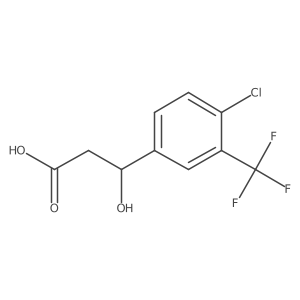 (3R)-3-[4-chloro-3-(trifluoromethyl)phenyl]-3-hydroxypropanoic acid Structure