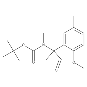tert-butyl N-[2-(2-methoxy-5-methylphenyl)-1-oxopropan-2-yl]-N-methylcarbamate结构式