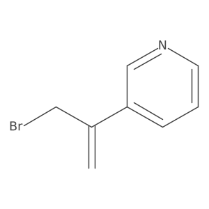 3-(3-Bromoprop-1-en-2-yl)pyridine结构式
