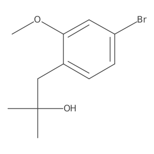 1-(4-Bromo-2-methoxyphenyl)-2-methylpropan-2-ol Structure