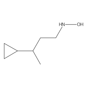N-(3-cyclopropylbutyl)hydroxylamine Structure