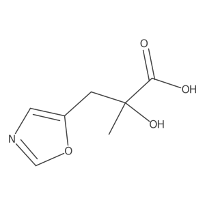 2-Hydroxy-2-methyl-3-(1,3-oxazol-5-yl)propanoic acid结构式