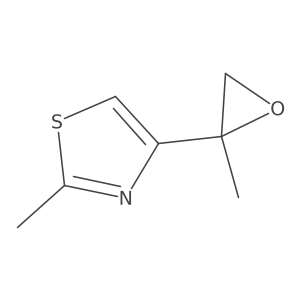 2-Methyl-4-(2-methyloxiran-2-yl)-1,3-thiazole Structure