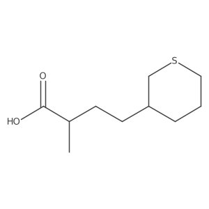 2-Methyl-4-(thian-3-yl)butanoic acid结构式