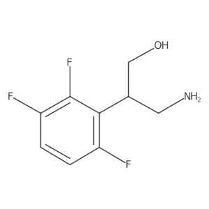 3-Amino-2-(2,3,6-trifluorophenyl)propan-1-ol结构式