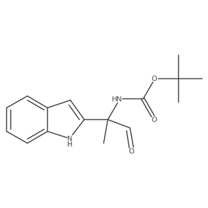tert-butyl N-[2-(1H-indol-2-yl)-1-oxopropan-2-yl]carbamate结构式