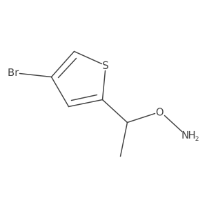 O-[1-(4-bromothiophen-2-yl)ethyl]hydroxylamine结构式