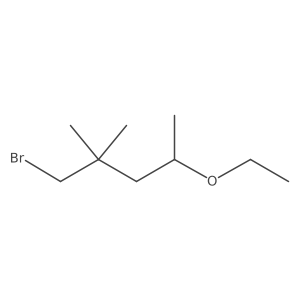 1-Bromo-4-ethoxy-2,2-dimethylpentane Structure