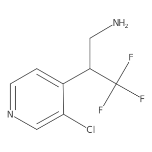 2-(3-Chloropyridin-4-yl)-3,3,3-trifluoropropan-1-amine结构式