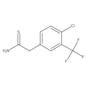 2-[4-Chloro-3-(trifluoromethyl)phenyl]ethanethioamide Structure