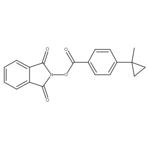 1,3-dioxo-2,3-dihydro-1H-isoindol-2-yl 4-(1-methylcyclopropyl)benzoate结构式