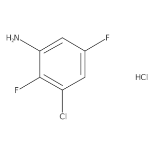 3-Chloro-2,5-difluoroaniline hydrochloride结构式
