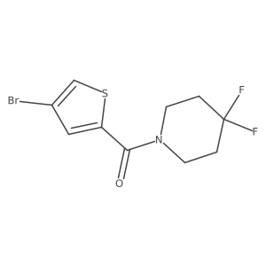 (4-Bromothiophen-2-yl)(4,4-difluoropiperidin-1-yl)methanone Structure