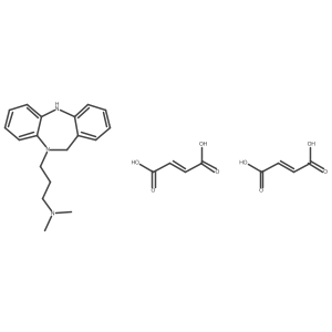 10-(3-Dimethylaminopropyl)-10,11-dihydro-(5H)-dibenzo-(b,E)(1,4)-diazepine dimaleate Structure