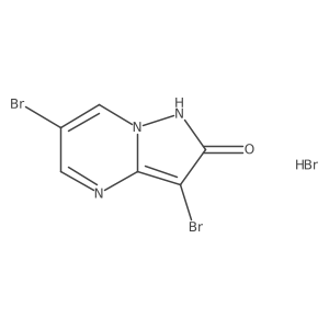 3,6-Dibromo-1H-pyrazolo[1,5-a]pyrimidin-2-one;hydrobromide结构式