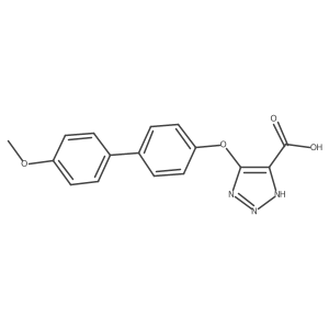 5-[(4'-Methoxy[1,1'-biphenyl]-4-yl)oxy]-1H-1,2,3-triazole-4-carboxylic acid Structure