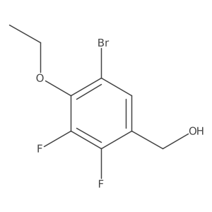 (5-Bromo-4-ethoxy-2,3-difluorophenyl)methanol Structure