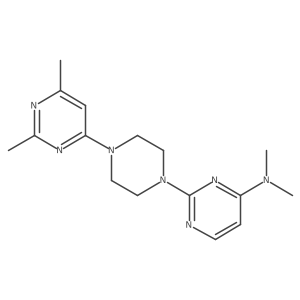 2-[4-(2,6-Dimethylpyrimidin-4-yl)piperazin-1-yl]-N,N-dimethylpyrimidin-4-amine Structure