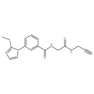 N-[2-(Cyanomethylamino)-2-oxoethyl]-3-(2-methylsulfanylimidazol-1-yl)benzamide Structure