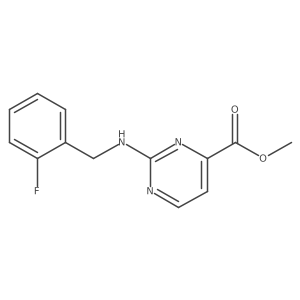Methyl 2-{[(2-fluorophenyl)methyl]amino}pyrimidine-4-carboxylate Structure