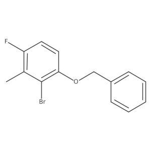 1-(Benzyloxy)-2-bromo-4-fluoro-3-methylbenzene结构式