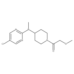 1-{4-[(5-Chloropyrimidin-2-yl)(methyl)amino]piperidin-1-yl}-2-methoxyethan-1-one Structure