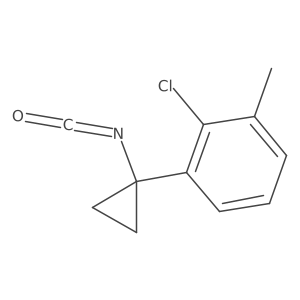 2-Chloro-1-(1-isocyanatocyclopropyl)-3-methylbenzene Structure