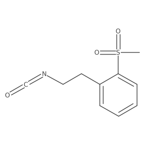 1-(2-Isocyanatoethyl)-2-methanesulfonylbenzene结构式
