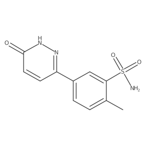 2-Methyl-5-(6-oxo-1,6-dihydropyridazin-3-yl)benzene-1-sulfonamide Structure