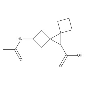 2-Acetamidodispiro[3.0.3^{5}.1^{4}]nonane-9-carboxylic acid Structure