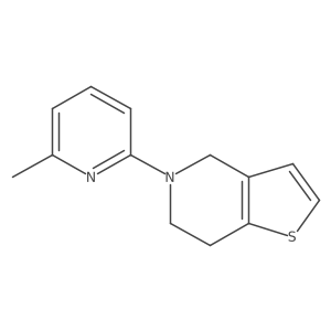 2-methyl-6-{4H,5H,6H,7H-thieno[3,2-c]pyridin-5-yl}pyridine结构式