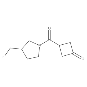 3-[3-(Fluoromethyl)pyrrolidine-1-carbonyl]cyclobutan-1-one Structure