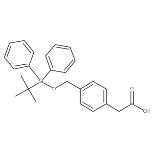 2-(4-(((tert-Butyldiphenylsilyl)oxy)methyl)phenyl)acetic acid结构式