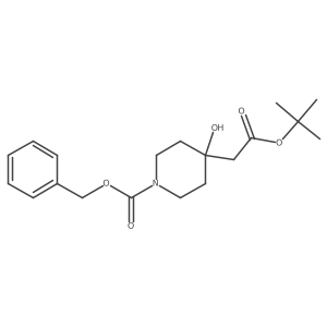 Benzyl 4-[2-(tert-butoxy)-2-oxoethyl]-4-hydroxypiperidine-1-carboxylate结构式
