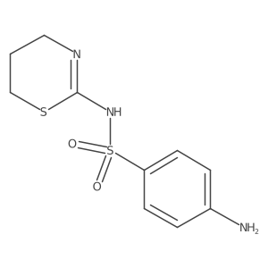 4-Amino-N-(5,6-dihydro-4H-1,3-thiazin-2-yl)benzenesulfonamide结构式