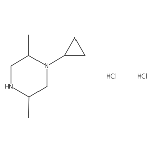 (2R,5R)-1-Cyclopropyl-2,5-dimethylpiperazine 2hcl结构式