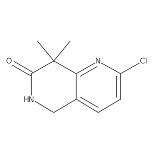 1,6-Naphthyridin-7(6H)-one, 2-chloro-5,8-dihydro-8,8-dimethyl-结构式