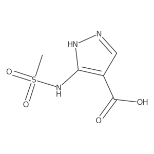 3-(Methylsulfonamido)-1H-pyrazole-4-carboxylic acid Structure