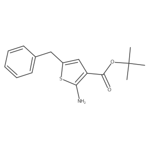Tert-butyl 2-amino-5-benzylthiophene-3-carboxylate结构式