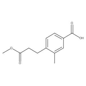 4-(2-Methoxycarbonyl-ethyl)-3-methyl-benzoic Acid Structure