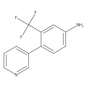 4-(3-Pyridinyl)-3-(trifluoromethyl)benzenamine Structure